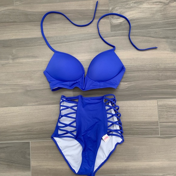 PINK Victoria's Secret Other - Victoria’s Secret PINK high waisted push up bikini